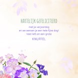 Felicitatiekaart met boeket zomerbloemen 3