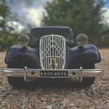 Felicitatiekaart met een auto uit de jaren '30 2