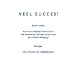 Felicitatiekaart nieuwe baan leraar of kantoorbaan 3