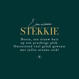 Felicitatiekaart nieuwe woning veel geluk dozen planten 3