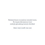 Felicitatiekaart nieuwe woning waterverf planten 3