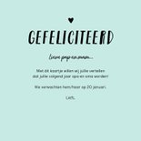Felicitatiekaart opa en oma hip trendy mint foto 3