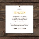 Felicitatiekaart pensioen bierglas met foto en leeftijd 3