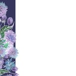 Felicitatiekaart Pensioen hart bloemen 2