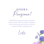 Felicitatiekaart pensioen ligstoel vogels 3