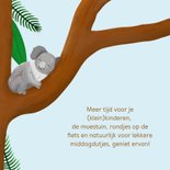 Felicitatiekaart pensioen luiaard en koalabeer 2