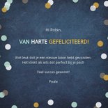 Felicitatiekaart top een nieuwe job - nieuwe baan confetti 3