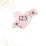 Felicitatiekaart trouwdag hart bloemen 2