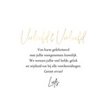 Felicitatiekaart Verliefd & Verloofd goudlook hart 3