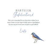 Felicitatiekaart vogels leeftijd 3
