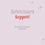 Felicitatiekaart voor zwemdiploma met zeemeermin en visjes 3