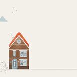 Felicitatiekaart vul een huis met liefde illustratie 2
