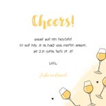 Felicitatiekaart witte wijn cheers algemeen 3