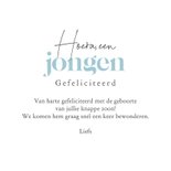 Felicitatiekaart zwaan kuiken baby geboren jongen lief 3