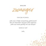 Felicitatiekaart zwanger baby hartjes goud stijlvol 3