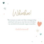 Felicitatiekaart zwanger met leuke tekst 3
