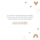 Felicitatiekaart zwanger met schattig patroon 3