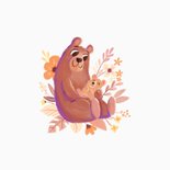 Felicitatiekaart zwangerschap met beren 2