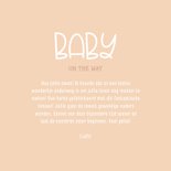 Felicitatiekaartje 'Baby on the way' met abstracte bloemen 3