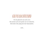 Felicitatiekaartje geboorte een trein met dieren 3