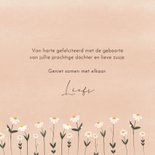 Felicitatiekaartje geboorte meisje madelief 3