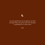 Felicitatiekaartje geboorte met foto in maanvorm en sterren 3