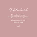 Felicitatiekaartje geboorte met olifant meisje 3