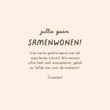 Felicitatiekaartje samenwonen vissen in kom grappig  3