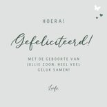 Felicitatiekaartje silhouet jongetje in bloemen veld 3