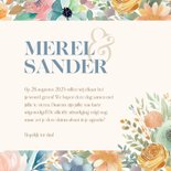 Fleurige save the date waterverf bloemen en takjes 3