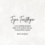 Foto kerstkaart 2026 gouden kerstbal sterren 3