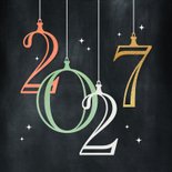 Foto kerstkaart 2027 kerstballen 2