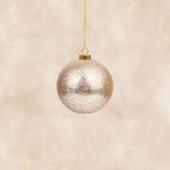 Foto kerstkaart kerstballen met foto's eucalyptus magnolia Achterkant