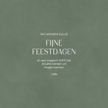 Foto kerstkaart met waterverf krans met bloemen en besjes 3