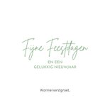 Foto kerstkaartje kerstwensen 2027 in groen en goud 3