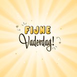 Foto vaderdag kaart blij met jou handlettering zonnestralen 2