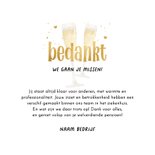 Fotokaart bedankt medewerker pensioen champagne fotocollage 3