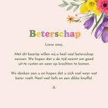 Fotokaart beterschap bloemen lente vrolijk foto 3