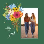 Fotokaart fotocollage beterschap get well soon bloemetje 2