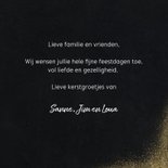 Fotokaart in kerstsfeer met goud en merry christmas 3