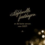 Fotokaart kerst liefdevolle feestdagen hartjes goud 3