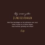 Fotokaart kersttakjes krans goud hartjes foto 3