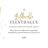 Fotokaart liefdevolle feestdagen hartjes goud foto 3