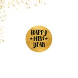 Fotokaart met gouden confetti en cirkel 2