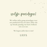 Fotokaart uitnodiging paasbrunch fotostrip groen 3