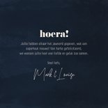 Fotokaart veel geluk samen met fotocollage blauw 3