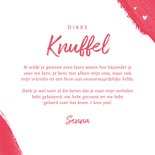 Fotokaart verf roze iloveyou oma hartjes 3