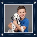 Fotokaart welkom hond puppy aankondiging 2