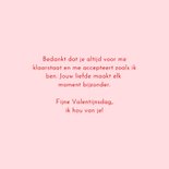 Fotokaartje Valentijnsdag vierkant fotocollage roze 3