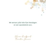 Foto's kerstkaart groene kerstsfeer goud licht 3